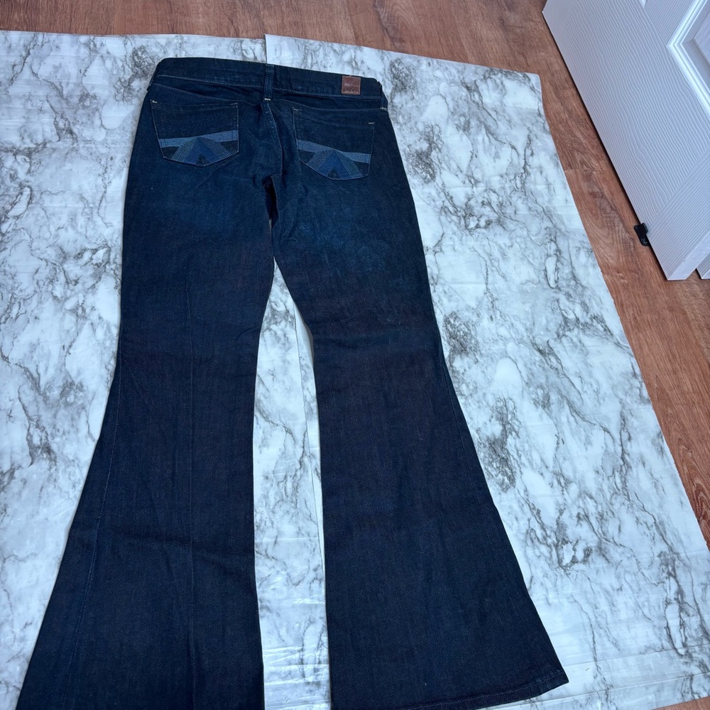 American Eagle vintage Y2K real flare dark Wash denim jeans size 6 - Picture 6 of 7